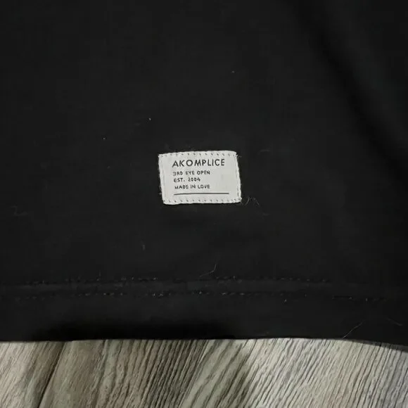 RARE Akomplice 3rd Eye Open Black Shirt L - Picture 6 of 8
